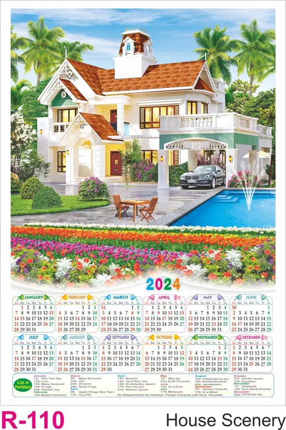 foam calendar design
