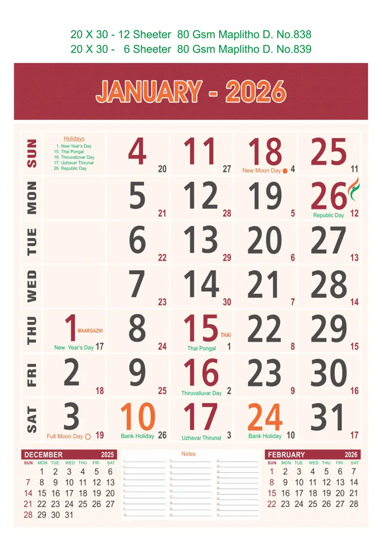 monthly calendar design